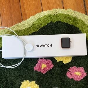 Apple Watch with Black and Gold Accents